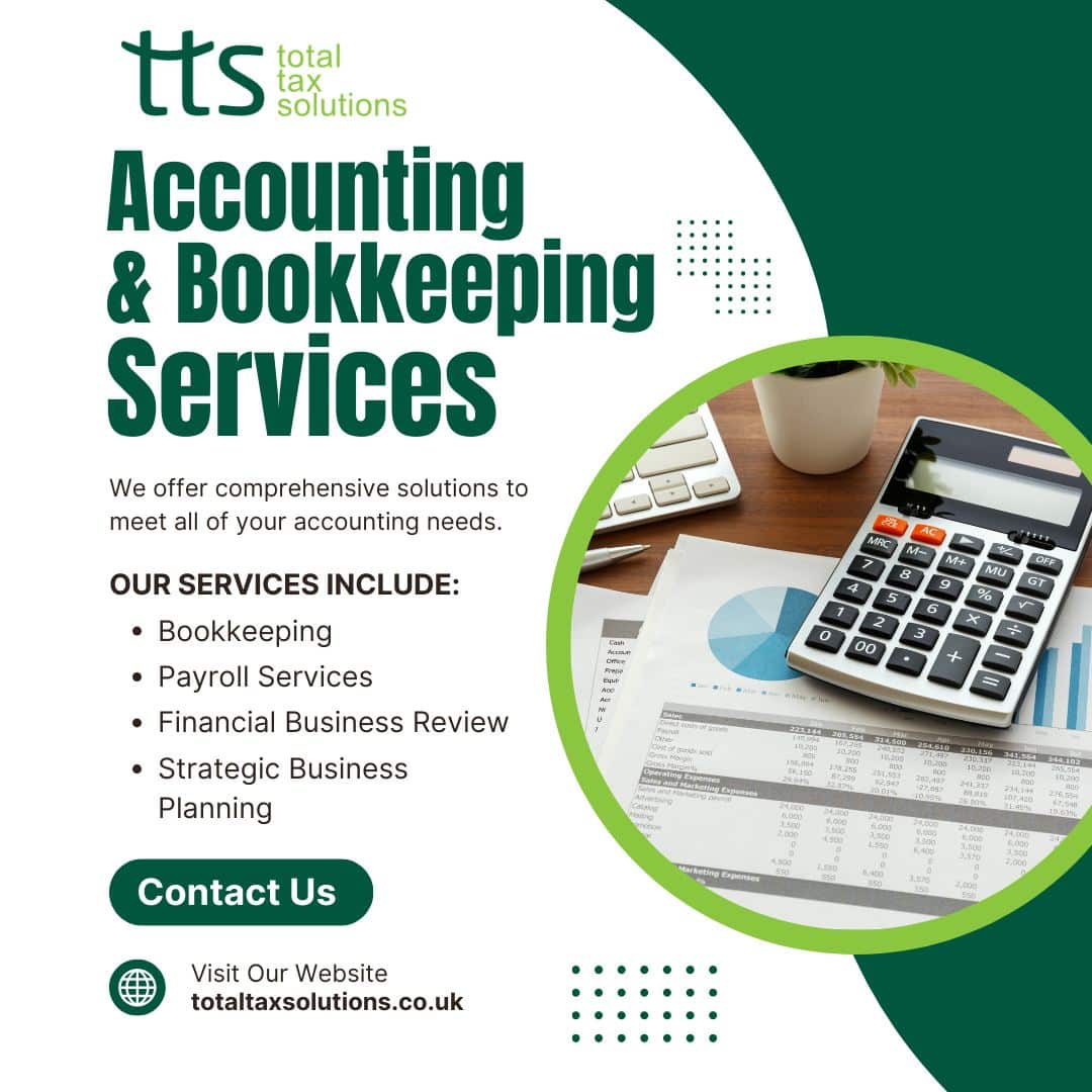 A graphic that says 'Accounting & Bookkeeping Services'.