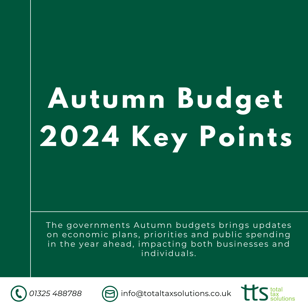 Autumn 2024 Budget Key Points,